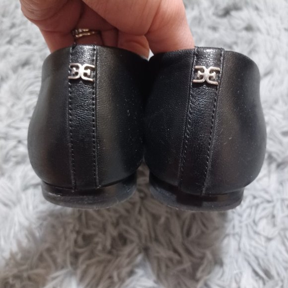 Sam Edelman Black Pointed Square Toe Leather Loafers Womens Size 6.5 - Picture 2 of 13